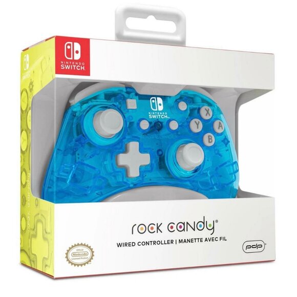 Brand New! PDP Rock Candy Wired Nintendo Switch Controller Blue Merang NIB - Picture 7 of 7